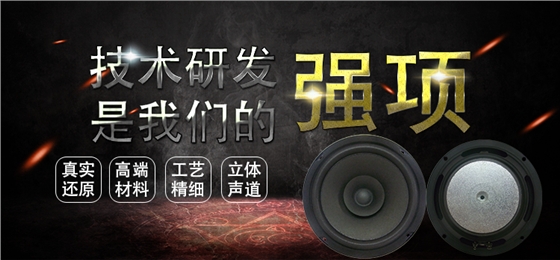 6.5寸（165mm）圆形外磁纸盆25芯30W中音多媒体音响喇叭